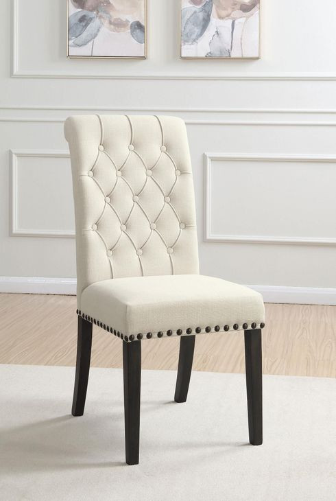 Phelps Beige Upholstered Side Chair Set of 2