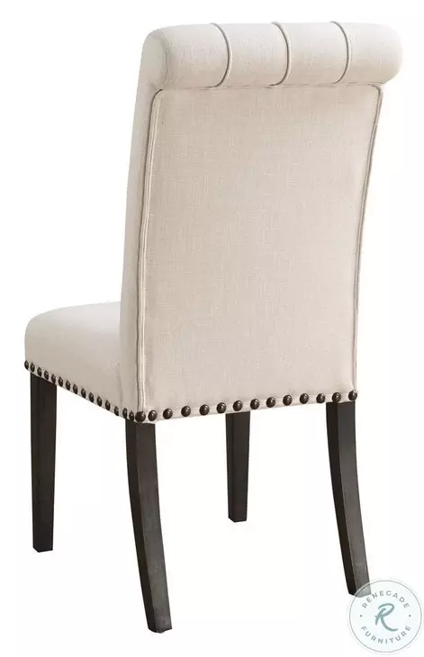 Osborne Rustic Espresso And White Marble Top Dining Room Set