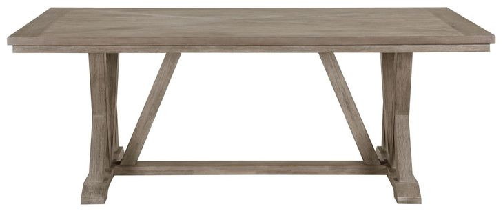 Cornelia Coastal Gray 82" Rectangular Dining Table
