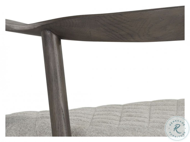 Jeremy Belfast Heather Grey Fabric Dining Armchair