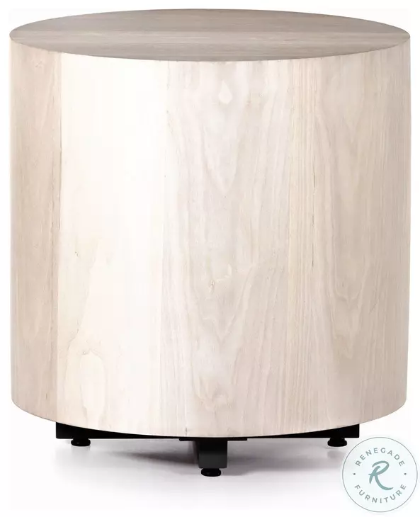 Hudson Ashen Walnut Round End Table