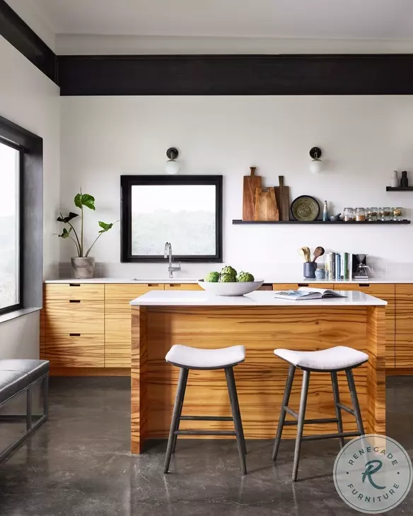 Union Light Carbon Ash Bar Stool