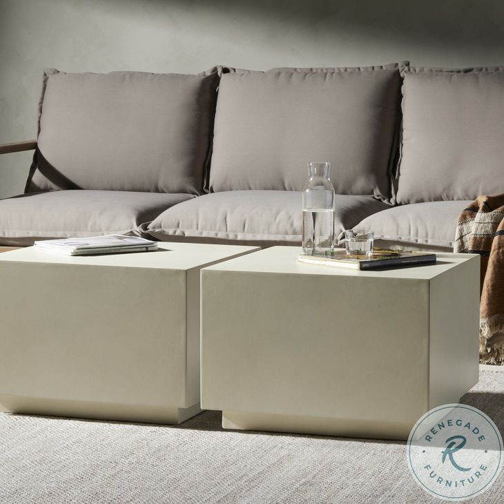 Parish White Concrete Cube