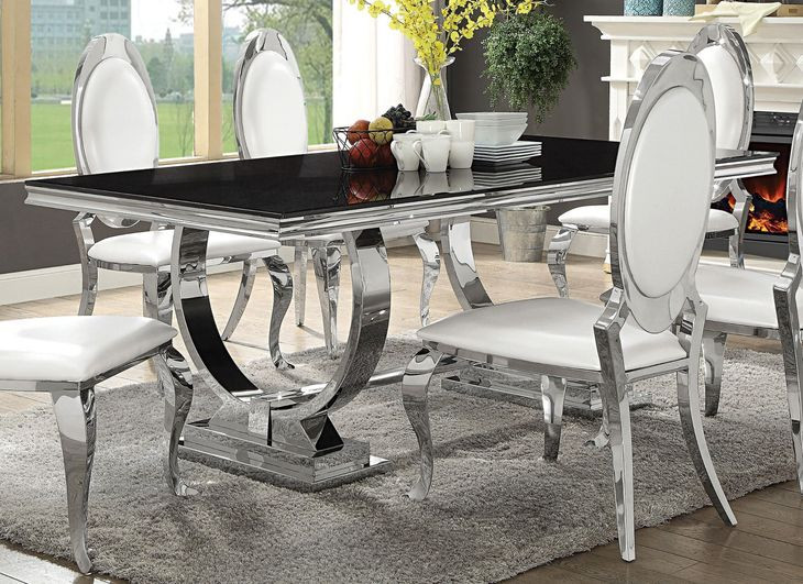 Antoine Chrome Dining Table