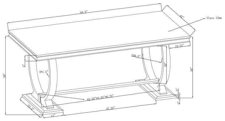 Antoine Chrome Dining Table