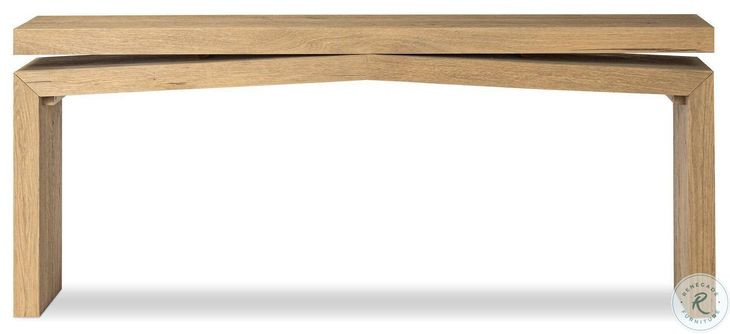 Matthes Worn Oak Veneer 79" Console Table
