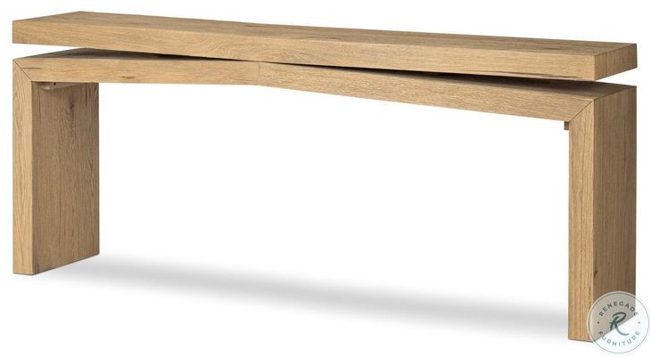 Matthes Worn Oak Veneer 79" Console Table