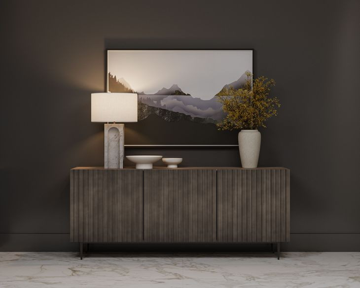 Carlin Taupe Large Sideboard
