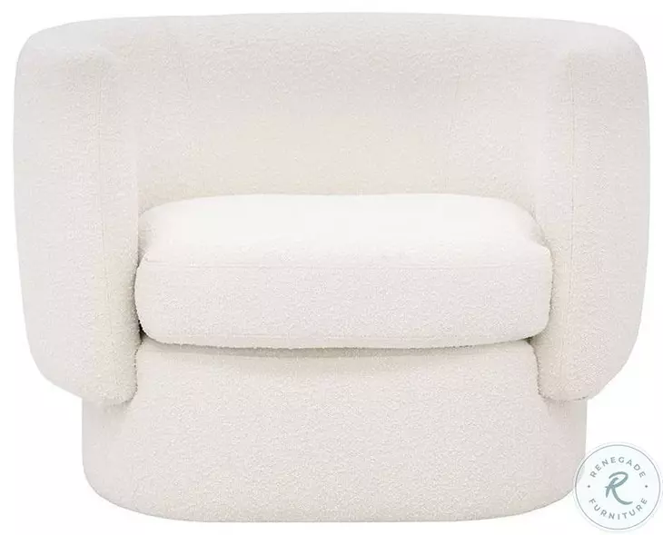 Valence Maya White Arm Chair