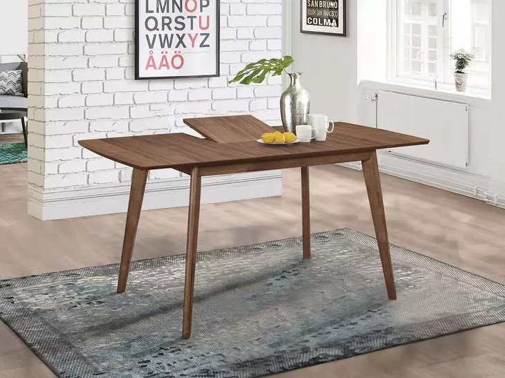 Alfredo Natural Walnut Extendable Dining Table