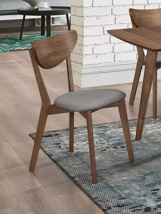 Alfredo Natural Walnut Side Chair Set Of 2