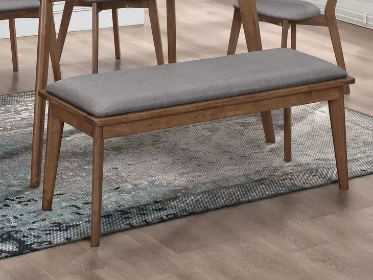 Alfredo Natural Walnut Dining Bench