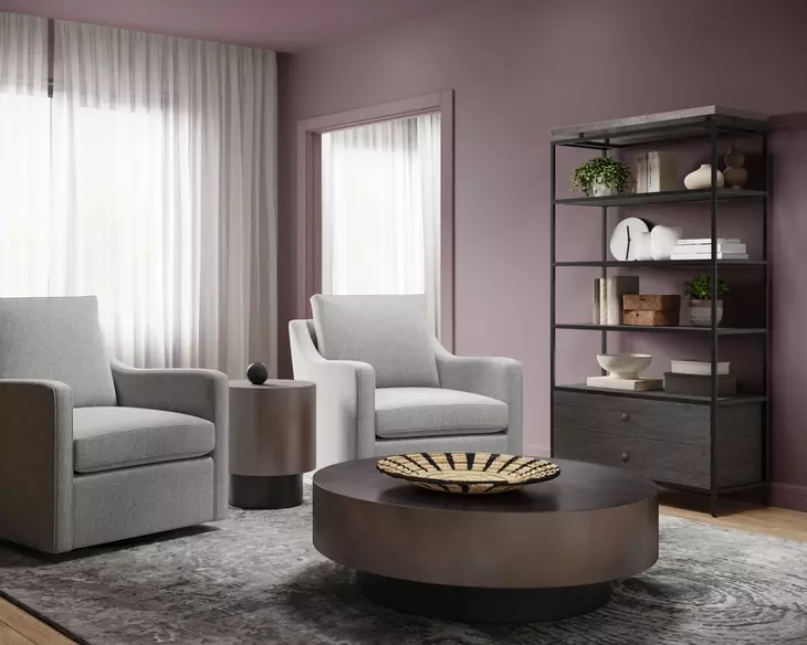 Bernaby Gunmetal And Black End Table