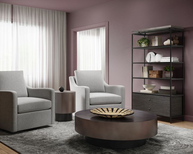 Bernaby Gunmetal And Black Occasional Table Set