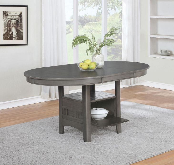 Lavon Medium Grey Extendable Dining Table