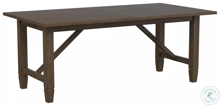 Matisse Light Brown 94" Extendable Rectangular Dining Table