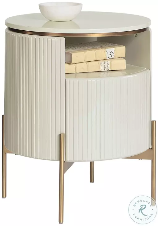 Paloma Gold End Table