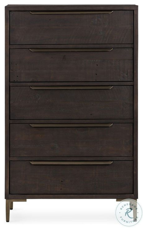 Wyeth Dark Carbon 5 Drawer Dresser