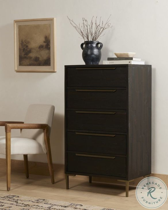 Wyeth Dark Carbon 5 Drawer Dresser
