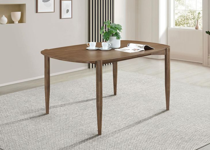 Dortch Walnut Solid Wood Oval Dining Table