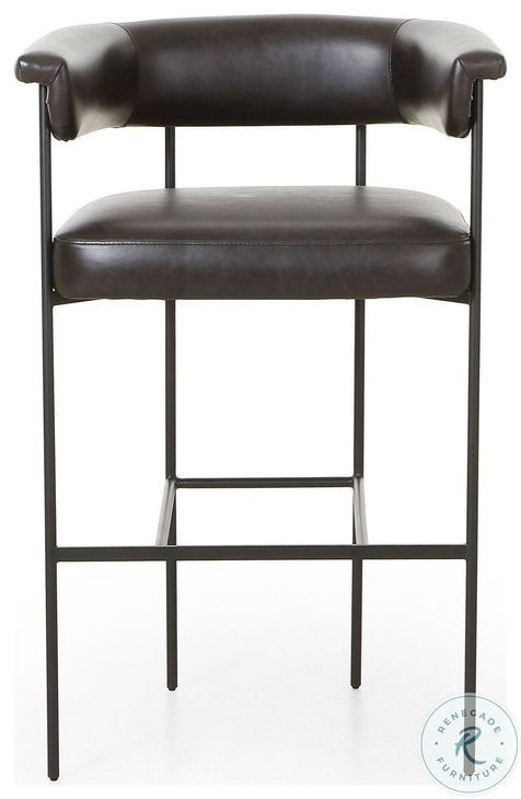 Carrie Sonoma Black Bar Stool