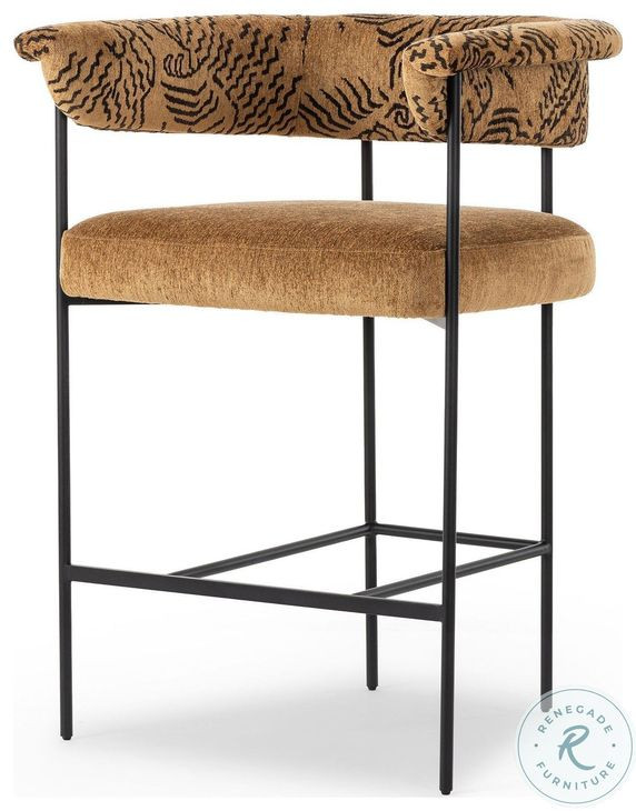 Carrie Dharma Ochre Counter Height Stool