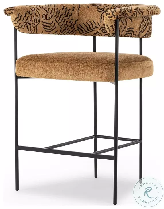 Carrie Dharma Ochre Counter Height Stool