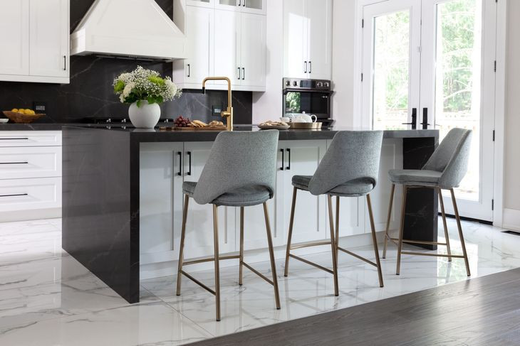 Radella Bergen French Blue Counter Height Stool