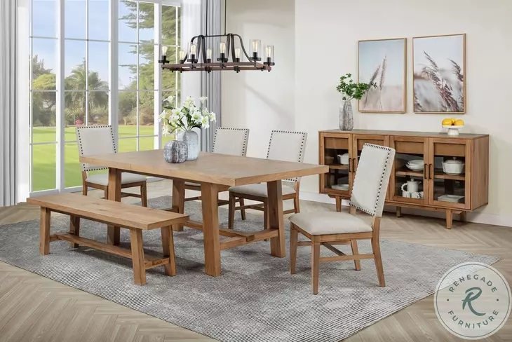 Middleton Natural 76" Extendable Dining Table