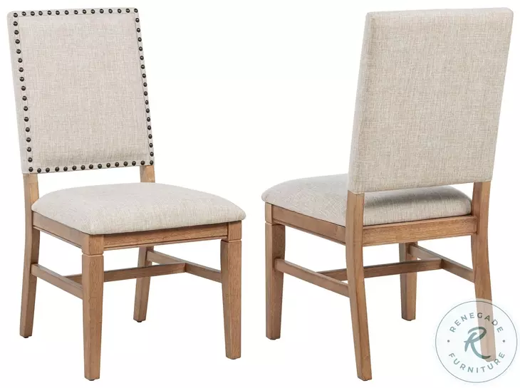 Middleton Beige Upholstered Dining Side Chair Set of 2