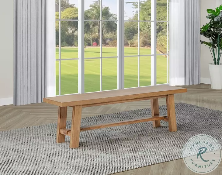 Middleton Natural 60" Backless Bench