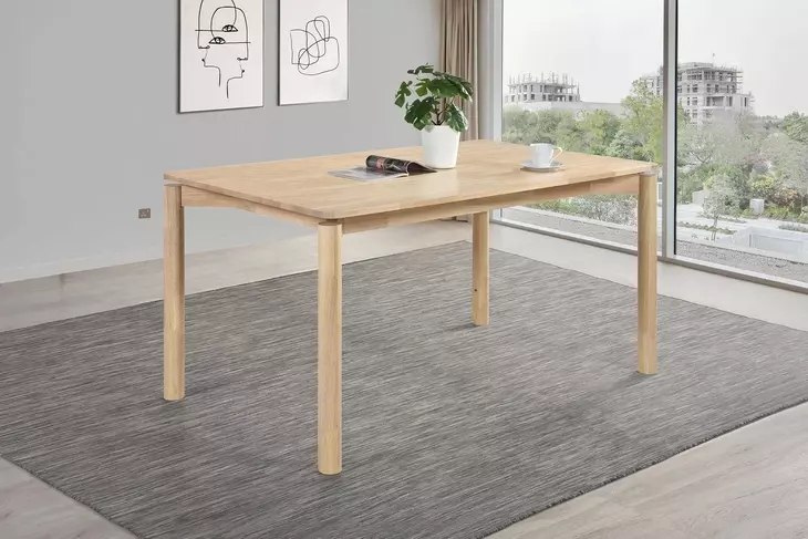 Parkridge White Washed 59" Rectangular Dining Table