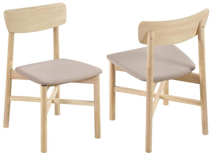 Parkridge Tan And White Washed Side Chair Set Of 2