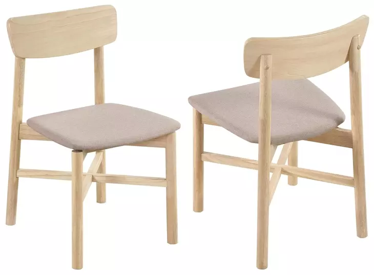Parkridge Tan And White Washed Side Chair Set Of 2