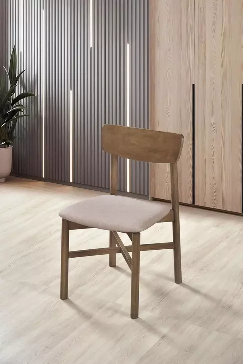 Parkridge Tan And Natural Walnut Side Chair Set Of 2