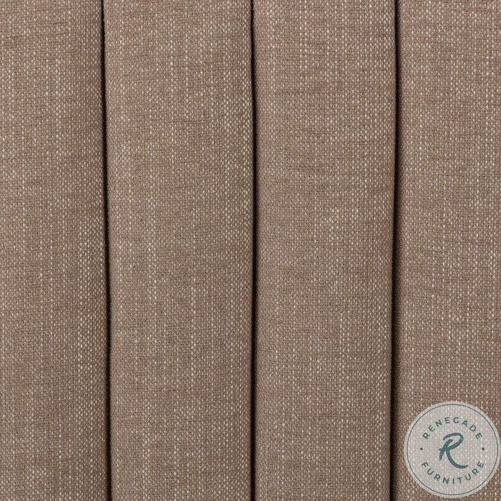 Augustine Crypton Nomad Taupe Performance Fabric Rectangular Ottoman