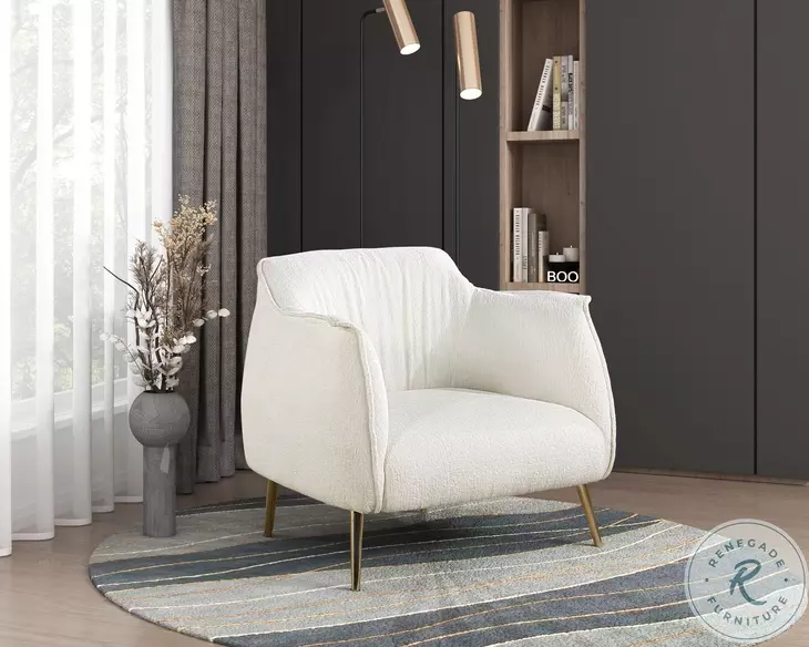 Rachael White Accent Chair