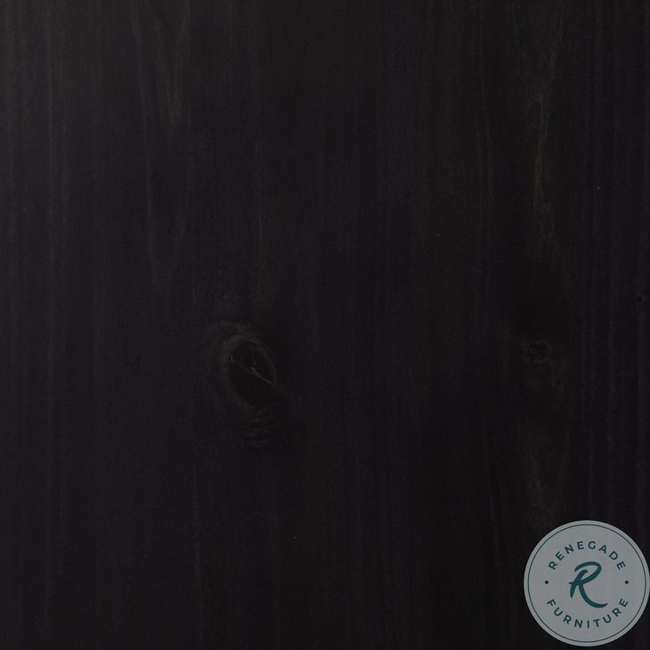 Trey Black Wash Poplar 5 Drawer Dresser