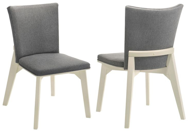 Biloxi Gray Upholstered Side Chair Set Of 2