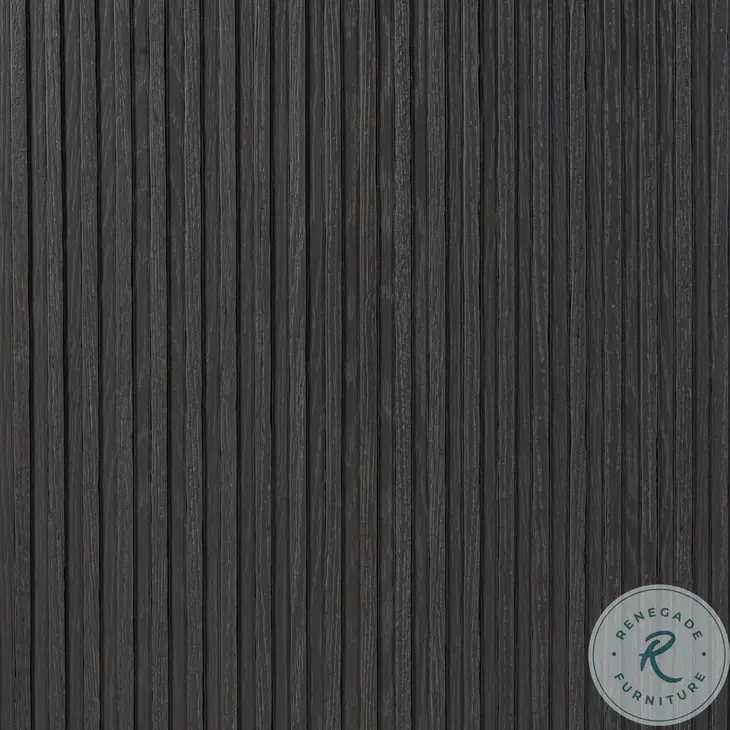 Fletcher Distressed Black Oak Queen Platform Bed