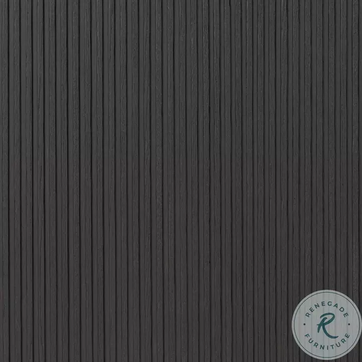 Fletcher Distressed Black Oak King Platform Bed