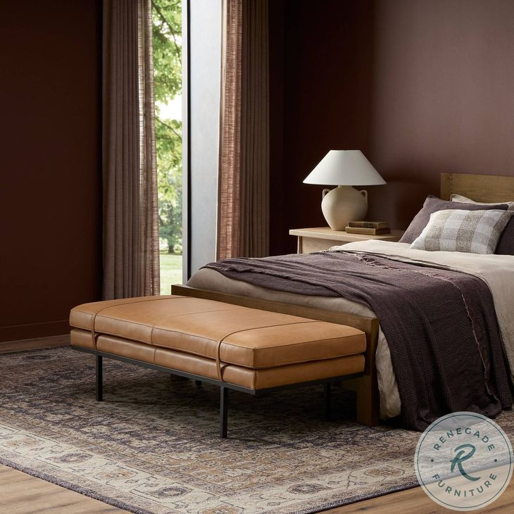 Harris Palermo Cognac 60" Accent Bench