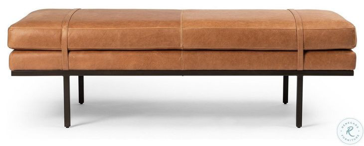 Harris Palermo Cognac 60" Accent Bench