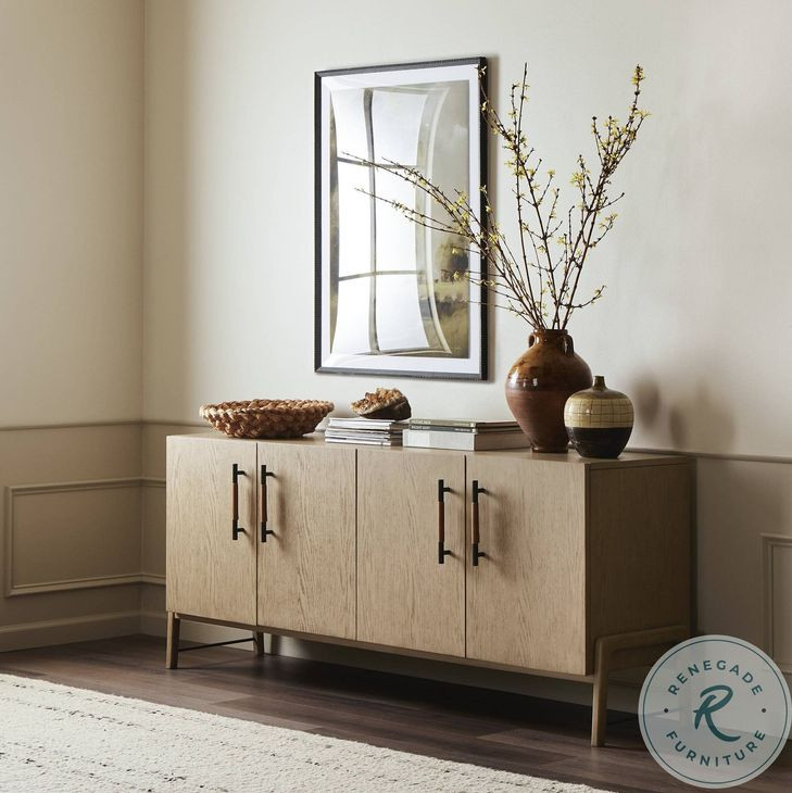Rosedale Yucca Oak Veneer 4 Door Sideboard