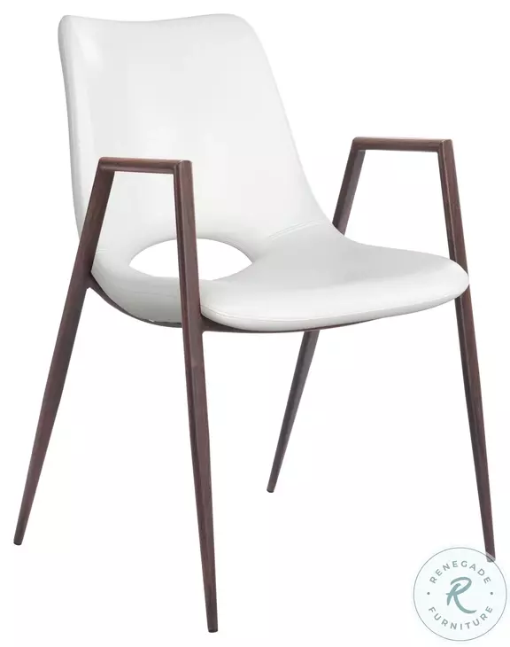 Desi White Dining Chair Set Of 2