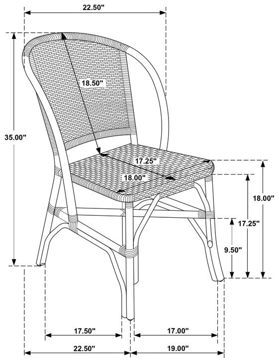 Lexley Brown Side Chair Set of 2