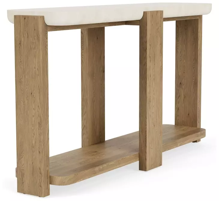 Sanibel Pale Oak and White Rectangular Occasional Table Set