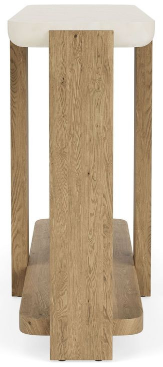 Sanibel Pale Oak and White Rectangular Sofa Table