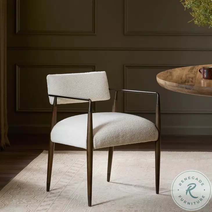 Waldon Charter Oatmeal Performance Fabric Dining Chair