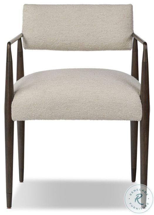 Waldon Charter Oatmeal Performance Fabric Dining Chair
